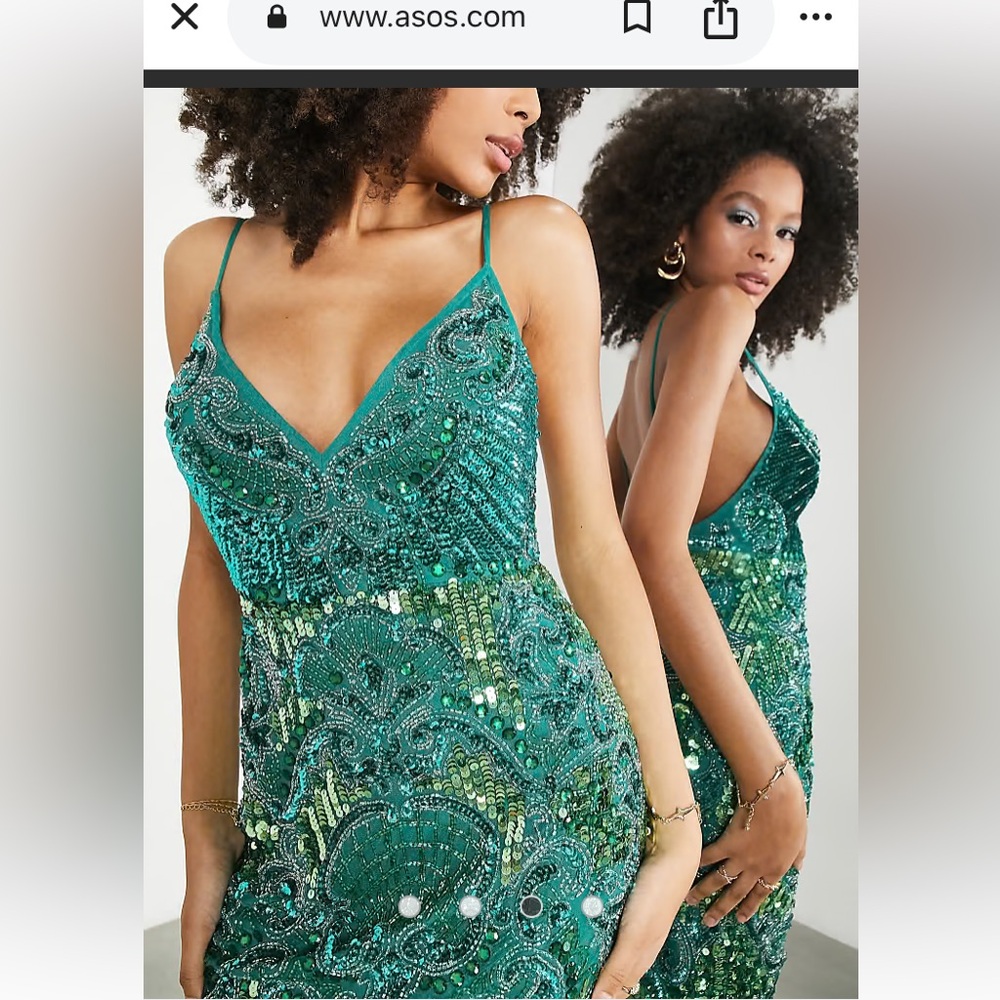Beaded evening dress ASOS